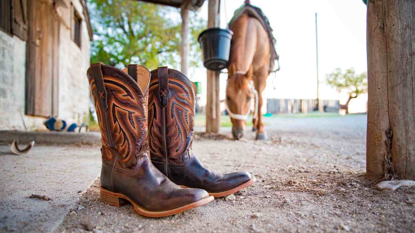 Best material for cowboy boots best sale