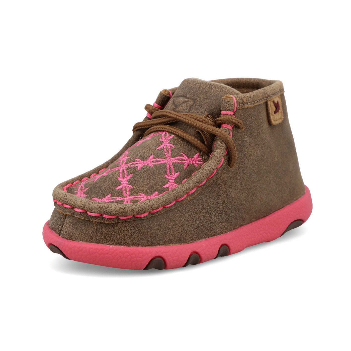 Twisted X Shoes Boys Twisted X Infant Tan/Pink Driving Moc M