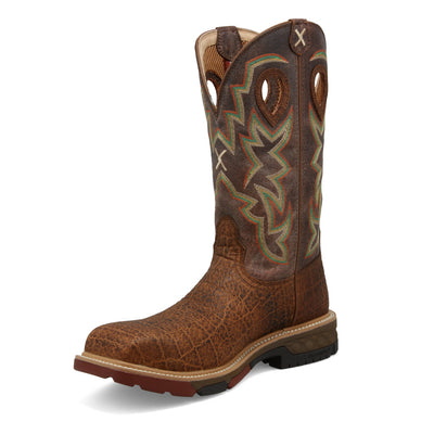 12" Western Work Boot | MXBN001 | Quarter View