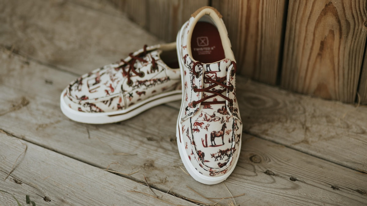 Twisted X Western Print Kicks