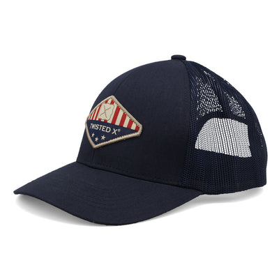 Patriotic Patch Cap | CAP0009 | Quarter View