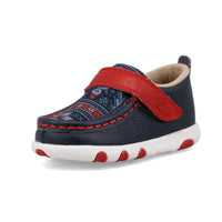 Navy Multi & Cherry Red