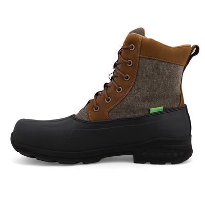 8" Lace Up Rubber Work Boots | MRLNW01 | Side View