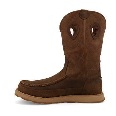 11" Work Pull On Wedge Sole Boot | MCBX001 | Side View