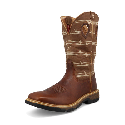 12" Western Work Boot | MXB0010 | Quarter View
