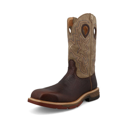 12" Western Work Boot | MXBN008 | Quarter View