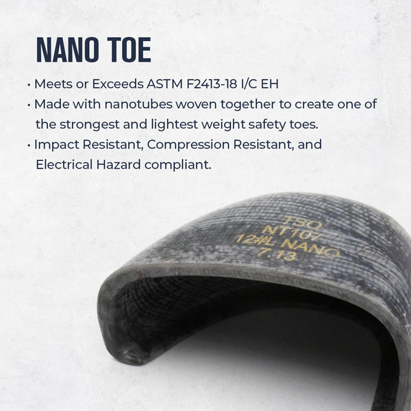 MXBN006 Men's Nano Safety Toe Western Work Boot