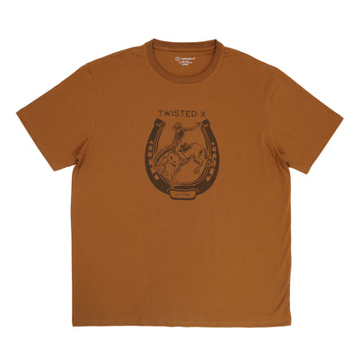 Burnt Orange T-Shirt | TSHIRT008 | Quarter View