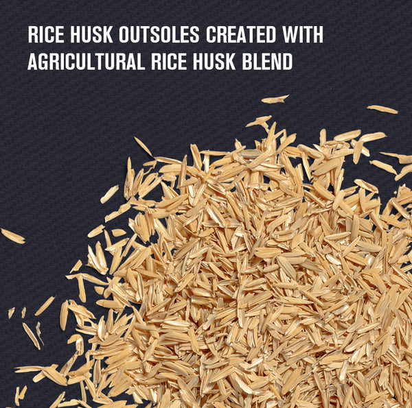 Rice Husk Outsoles created with agricultural rice husk blend
