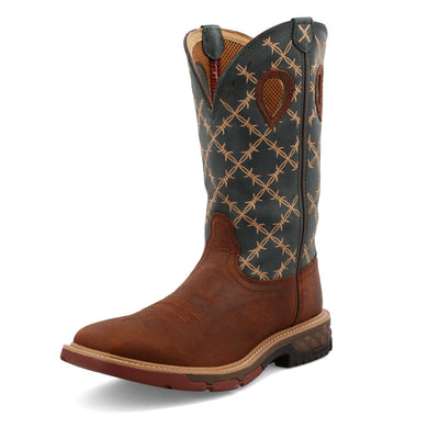 12" Western Work Boot | MXB0005 | Quarter View