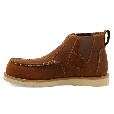 Bota Chelsea de trabajo con suela de cuña de 4" | MCAN001 | Side View