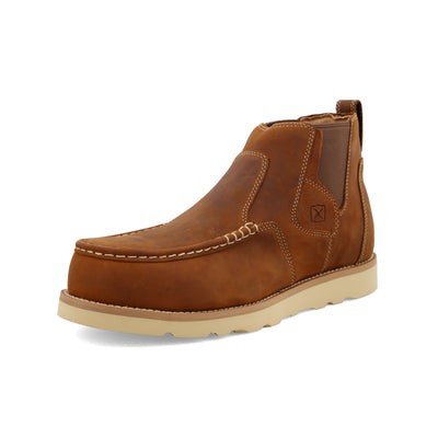Bota Chelsea de trabajo con suela de cuña de 4" | MCAN001 | Quarter View