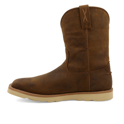10" Work Pull On Wedge Sole Boot | MCBW001 | Side View