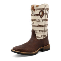 Brown Elephant Print & Bone