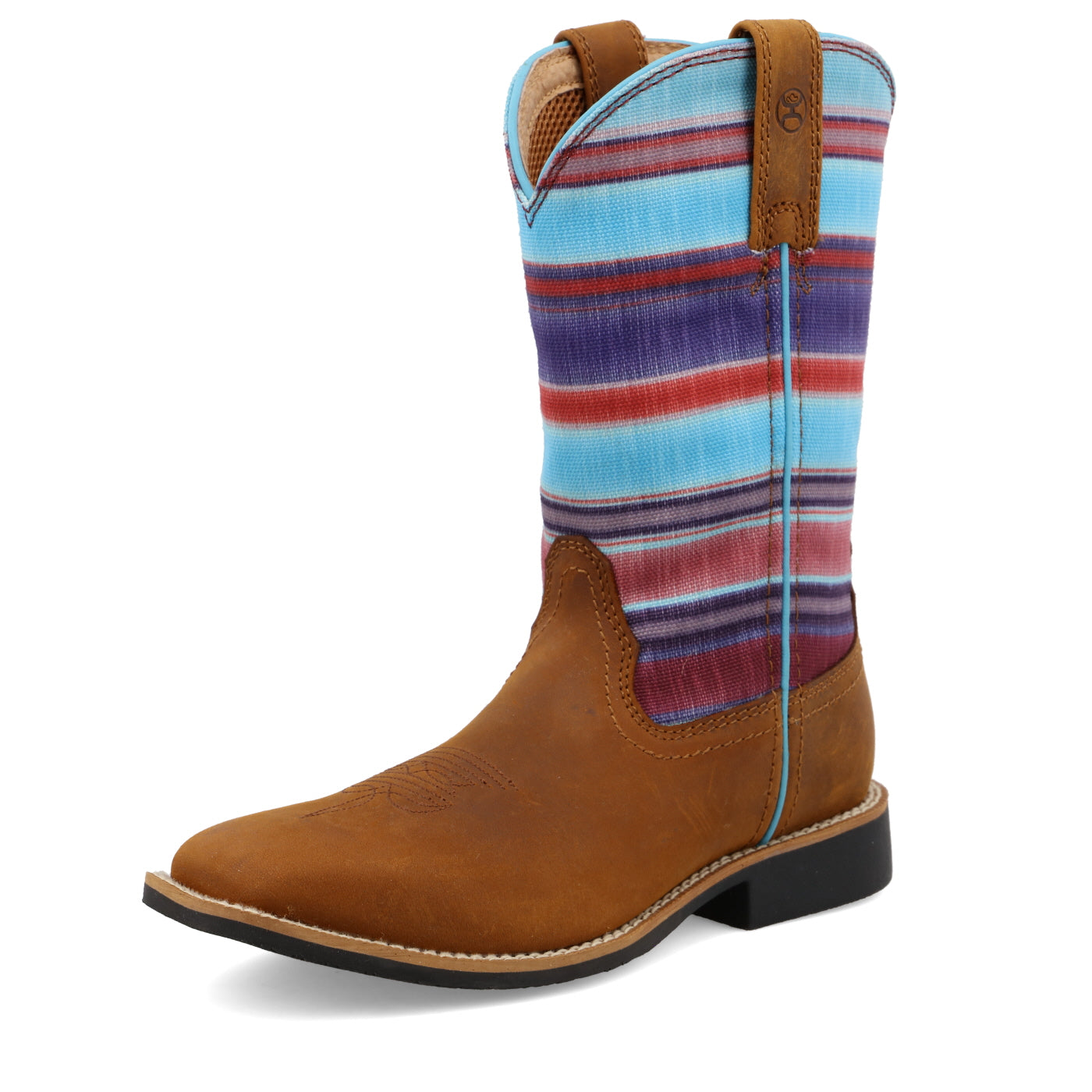 Twisted X Coffee online Blue Hooey Square Toe Western Boot