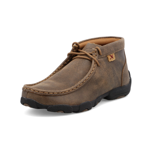 Twisted X Youth Bomber & Pine Barbed Wire Chukka Driving Moc YDM0051