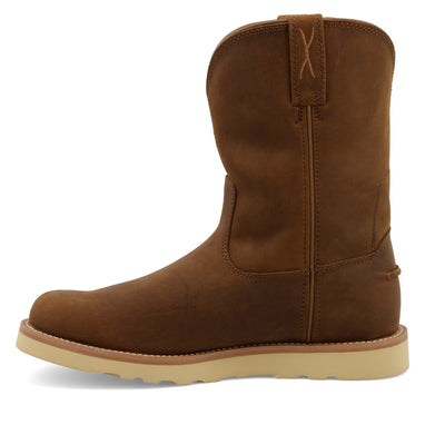 10" Work Pull On Wedge Sole Boot | MCB0001 | Side View